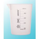 PRINTED BEAKERS WITHOUT HANDLE, PP 50 ML,  5 x 12 per box,  Catalog number: P50601