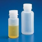 64242-02,     BOTTLE W/SCREW CAP, WIDE MOUTH LDPE, GRADUATED, 50ML (1.5OZ) 100CS'