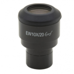 EW10x/20 eyepiece, high eyepoint, with rubber cup