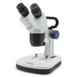 SFX-51,  Stereomicroscope, fixed arm, 20x-40x, 45° inclined, 360° rotating head, touch panel, rechargeable battery