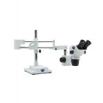 SZO-9,  Binocular stereozoom microscope, 6.7x.... 45x hinged overhanging stand