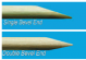 72304-10,     DOUBLE BEVEL BOTH ENDS, ORANGE STICK, 100/PK