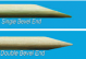 72304-30,     ONE SINGLE BEVEL, ON DOUBLE BEVEL END ORANGE STICK, 100/PK