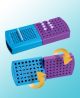 TWISTY TUBE RACK, PP (BLUE + PURPLE),  1 x 1 KIT per box,  Catalog number: P20210