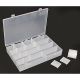 AG139-900,   Clear Polypropylene Storage Box with Dividers