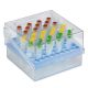 AGG4515,  81 Place Polycarbonate Tall Tube Box Blue for 3-5ml tubes