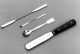 AGT5082,  Spatula with spoon at one end, Nickel, 120mm