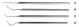AGT550B,  Stainless Steel Hook Curve Needle Probe