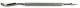 AGT5549,  Stainless steel spatula with short pointed tip and long curv