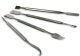 AGT5541,  Kit of four stainless steel spatulas