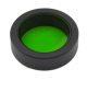 Ring with green filter, 45 mm diameter
