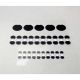 AGG3348A,  Carbon Tabs with Aluminium 24mm Pk50