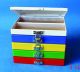 71471-G,     HINGED 100 SLIDE BOX - GREEN  10/PK