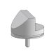 AGG3164,  SEM Specimen Stubs, 25mm dia, 45/90deg chamfer, 9.5mm pin