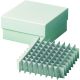 PL14,  Cardboard µCryobox  water resistant, 130 x 130 x 50 mm with 9 x 9 grid divider, for 1.2 - 2 ml cryotubes, 1 box