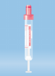 04.1951.001, S-Monovette® 1.8 ml, K3 EDTA, 65x13 mm, red EU code, transparent label, 50/inner box sterile