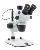 SZO-4,  trinocular stereozoom microscope, 6.7x...45x pillar stand, transmitted & incident light, multiplug