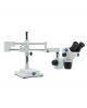 SZO-9,  Binocular stereozoom microscope, 6.7x.... 45x hinged overhanging stand