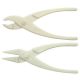 AGT5117,  Glass Filled Delrin Pliers Serrated Jaws, 13.8cm, white